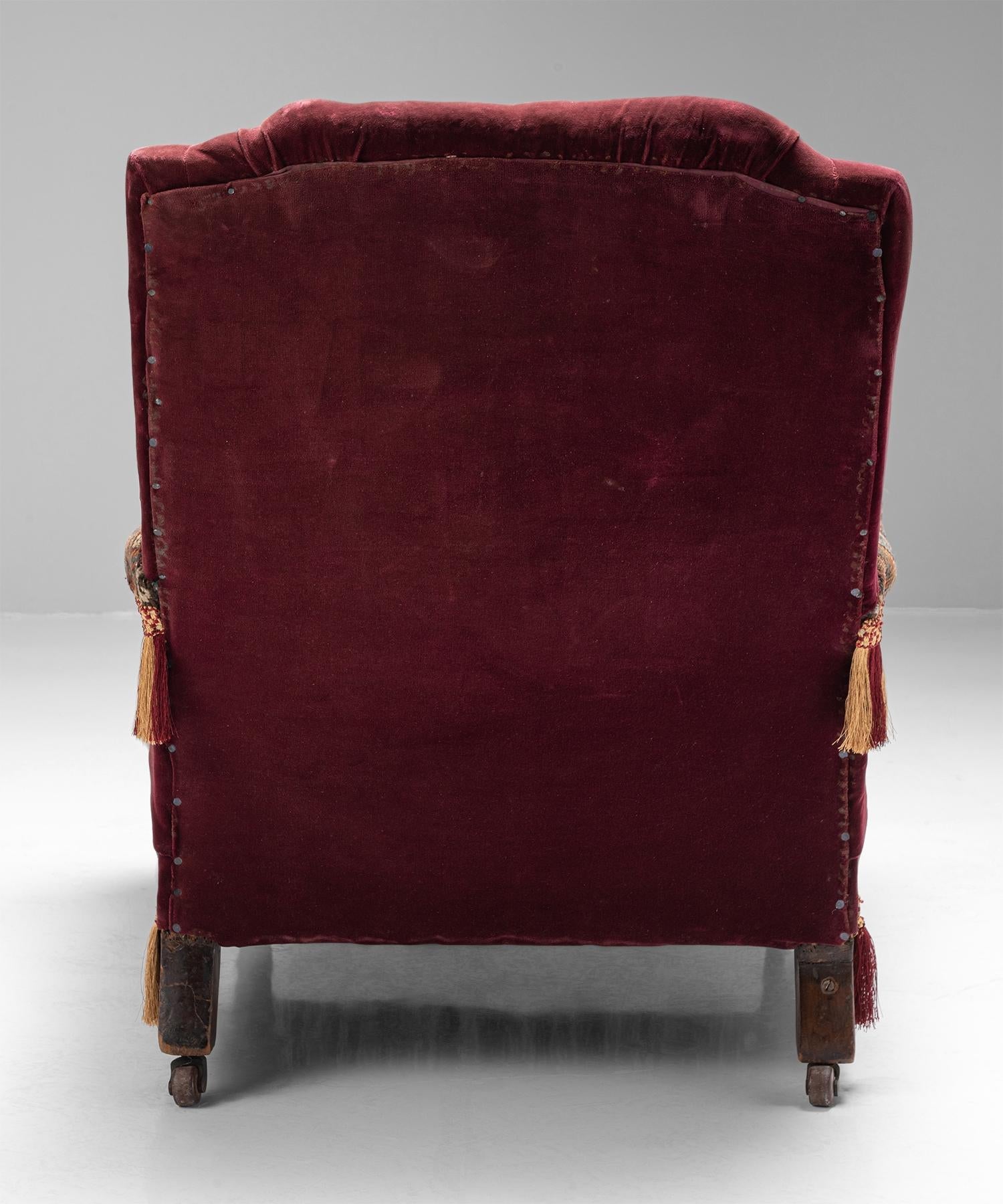 Victorian Carpet Chair, England, circa 1880 1