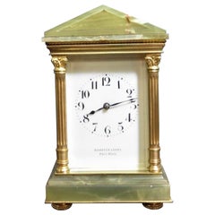 Victorian Carriage Clock signed Hampton & Sons, Pall Mall