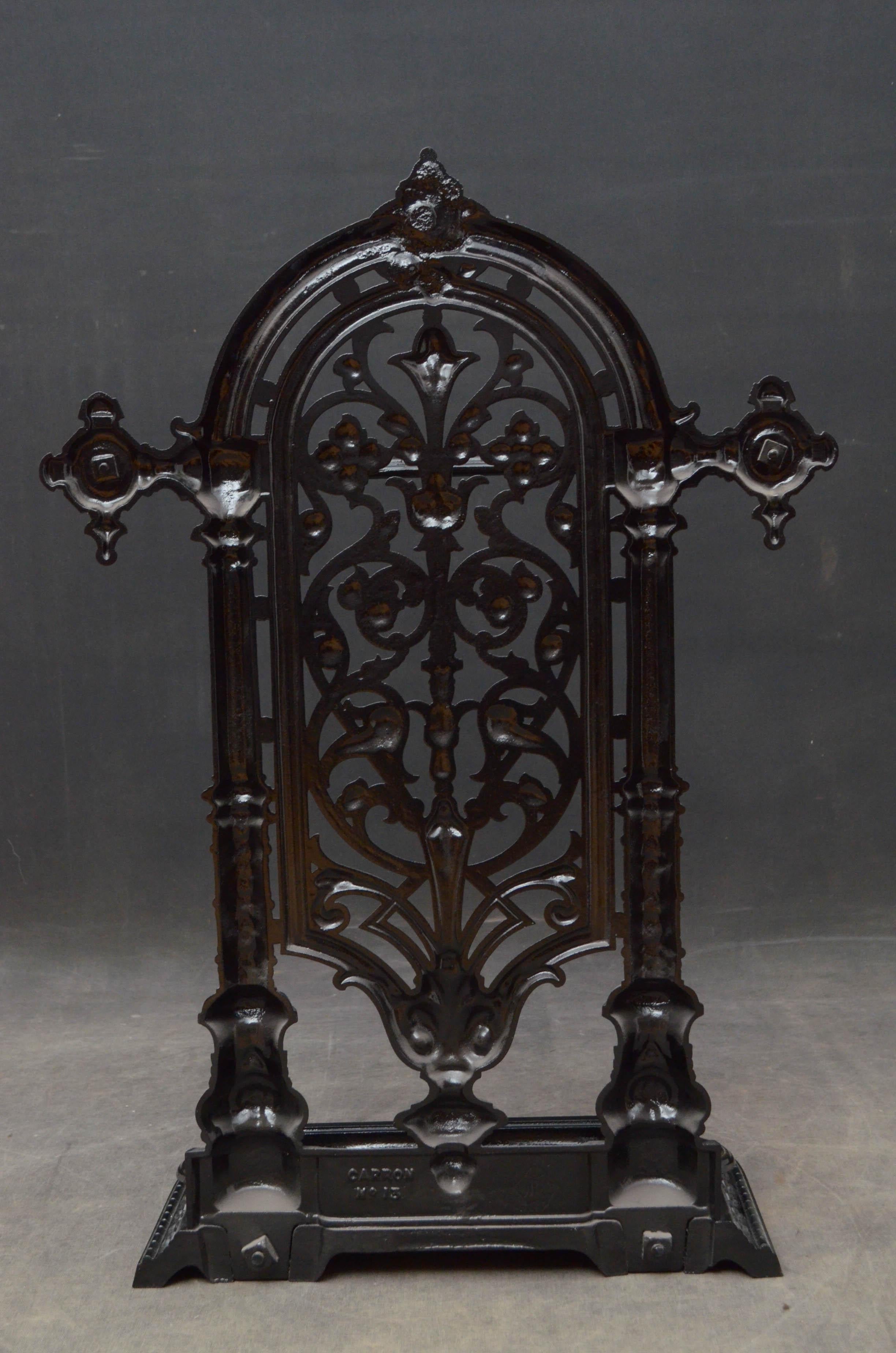 Victorian Carron Cast Iron Umbrella Stand 4