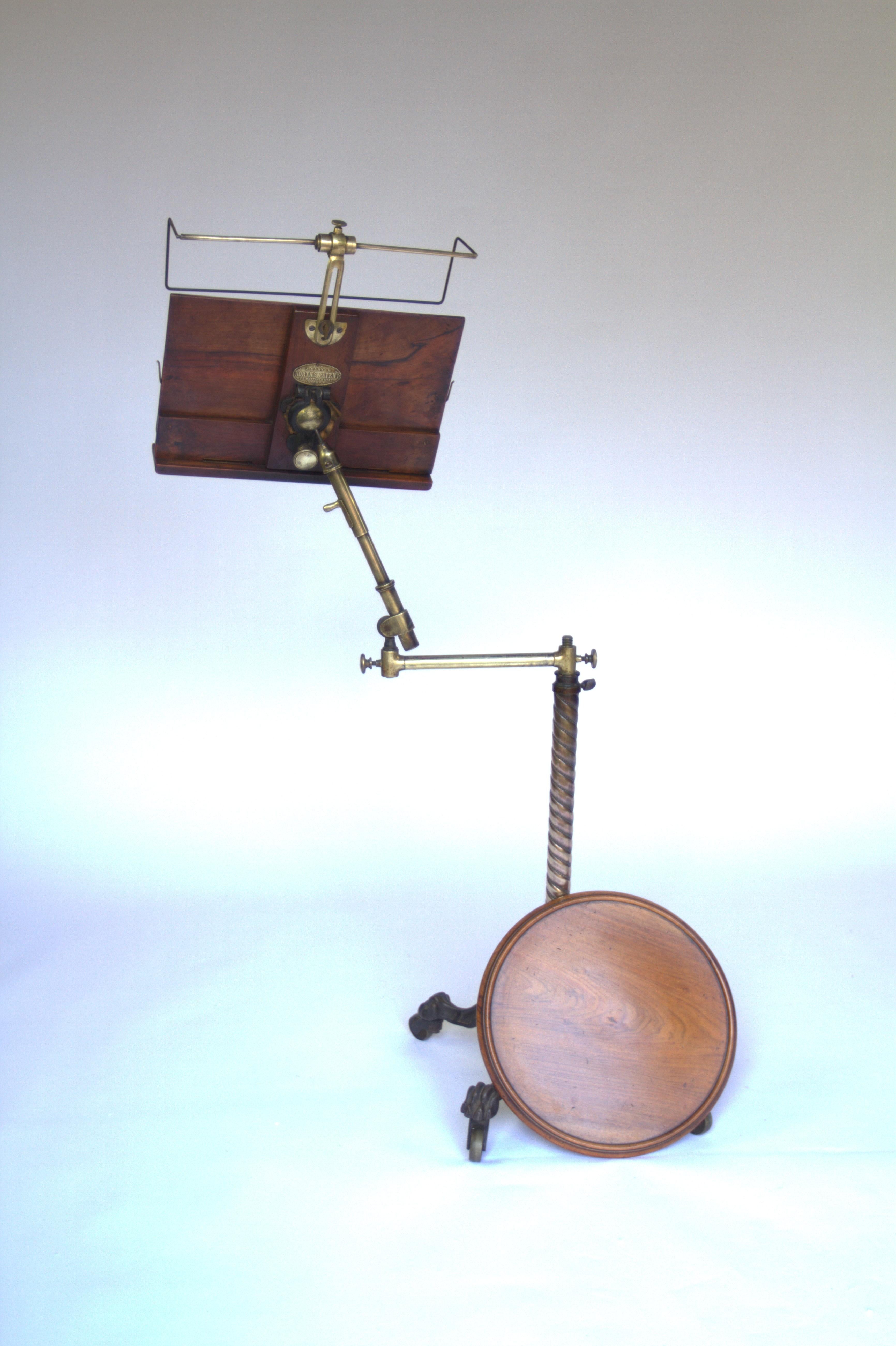 Victorian Carters  Patent Telescopic Reading Stand In Good Condition In Dereham, GB