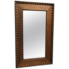 Victorian Carved Golden Oak Wall Mirror