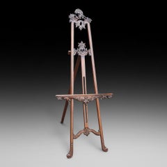 Victorian Carved Mahogany Artist's Easel