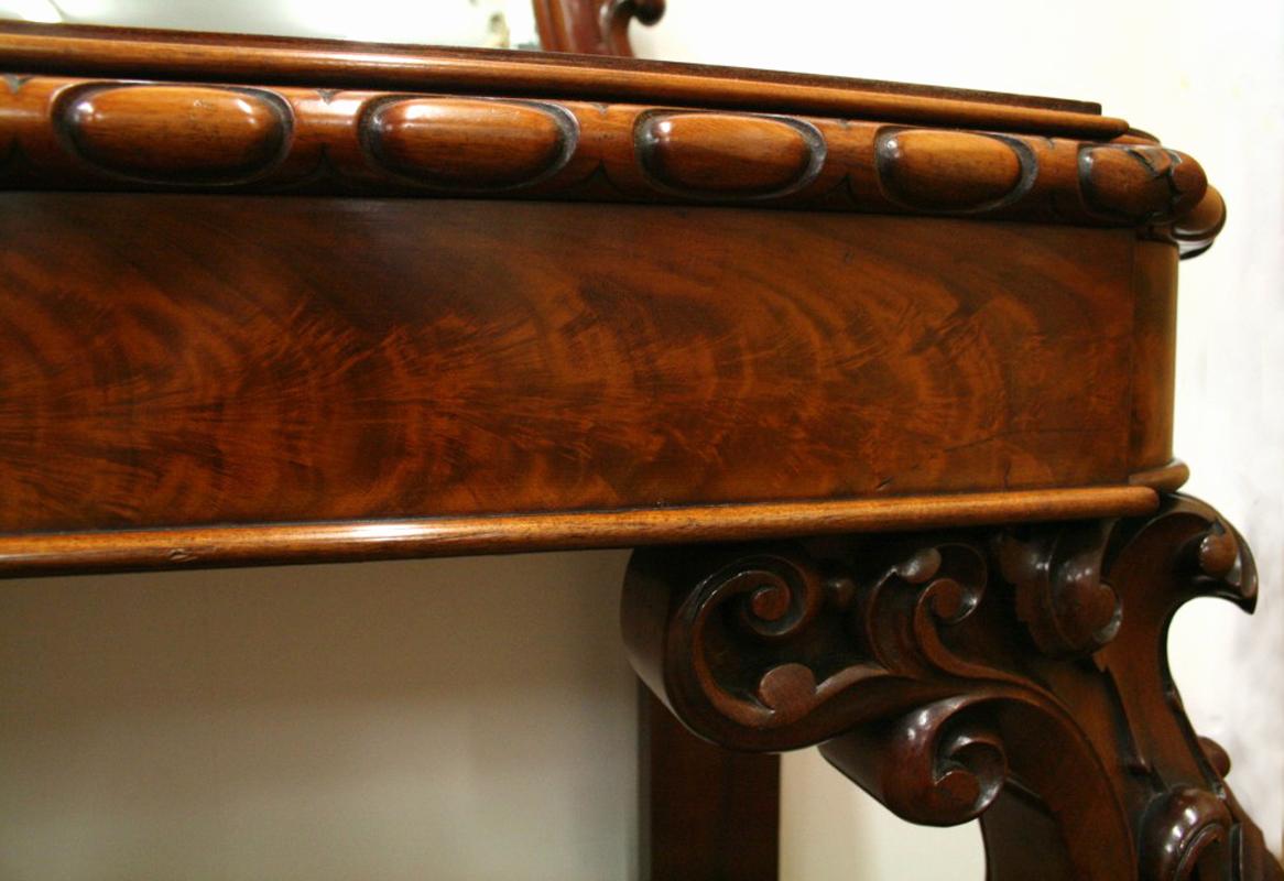 Victorian Carved Mahogany Hall/Serving Table 6