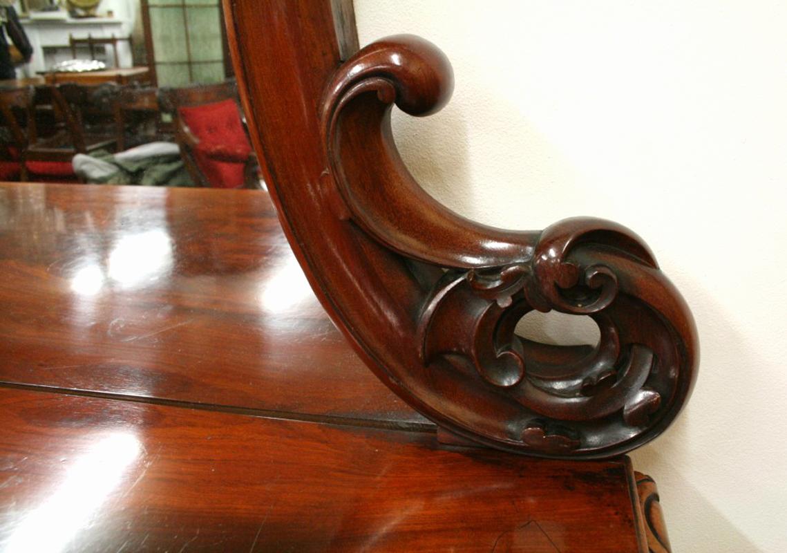 Victorian Carved Mahogany Hall/Serving Table 1