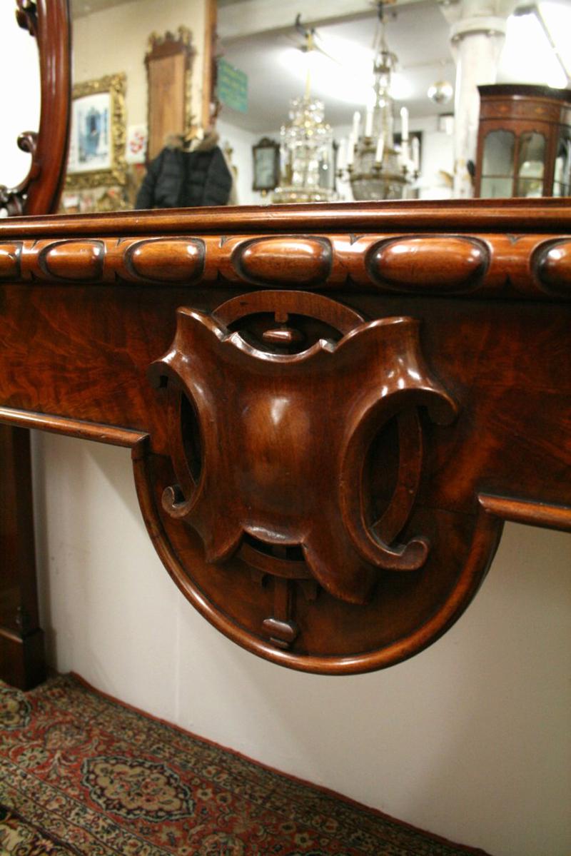Victorian Carved Mahogany Hall/Serving Table 5
