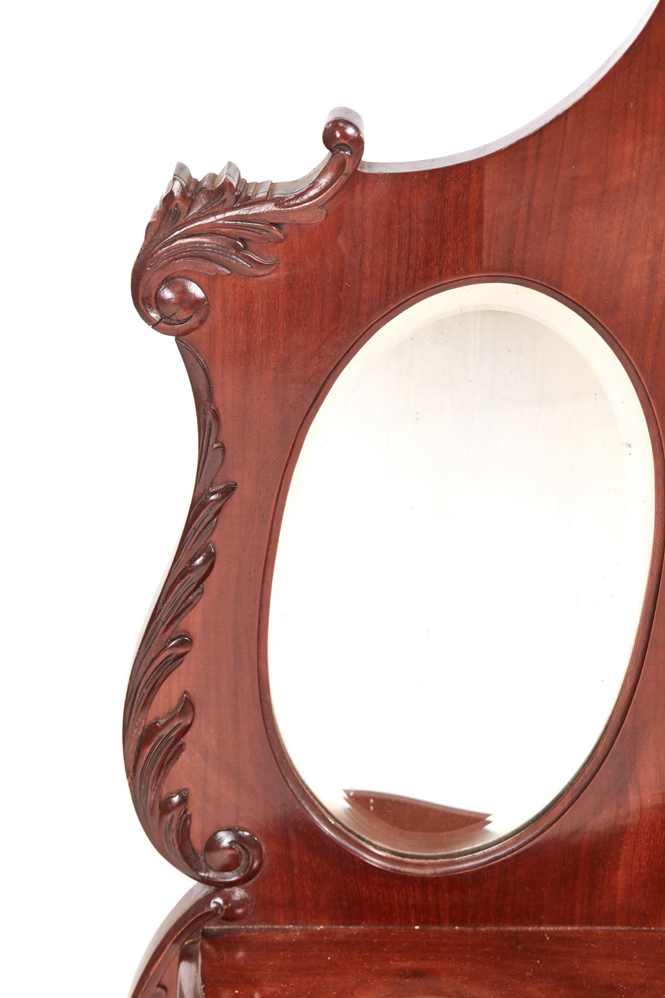 mahogany overmantle mirror