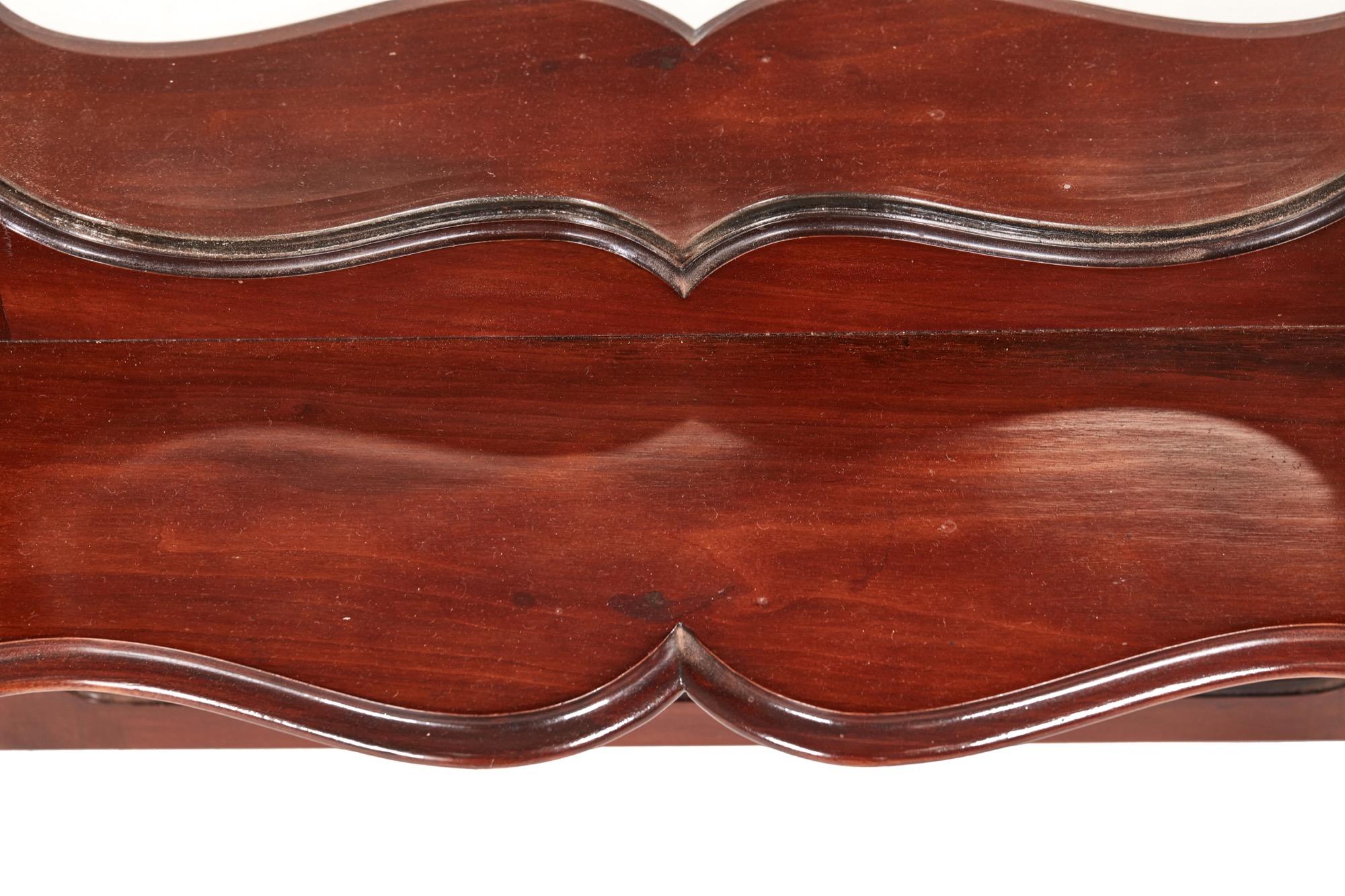 Mid-19th Century Victorian Carved Mahogany Overmantle Wall Mirror