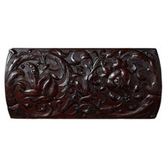 Victorian Carved Mahogany Wall Hanging Panel