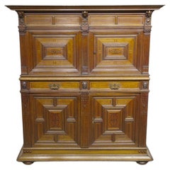 Viktorianische geschnitzte Eiche Getränkeschrank Server 1880