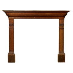 Cheminée victorienne en Oak Oak sculpté