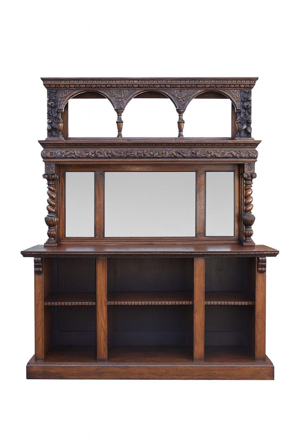 Viktorianische geschnitzte Oak Front und Back Bar im Zustand „Gut“ im Angebot in Chelmsford, Essex