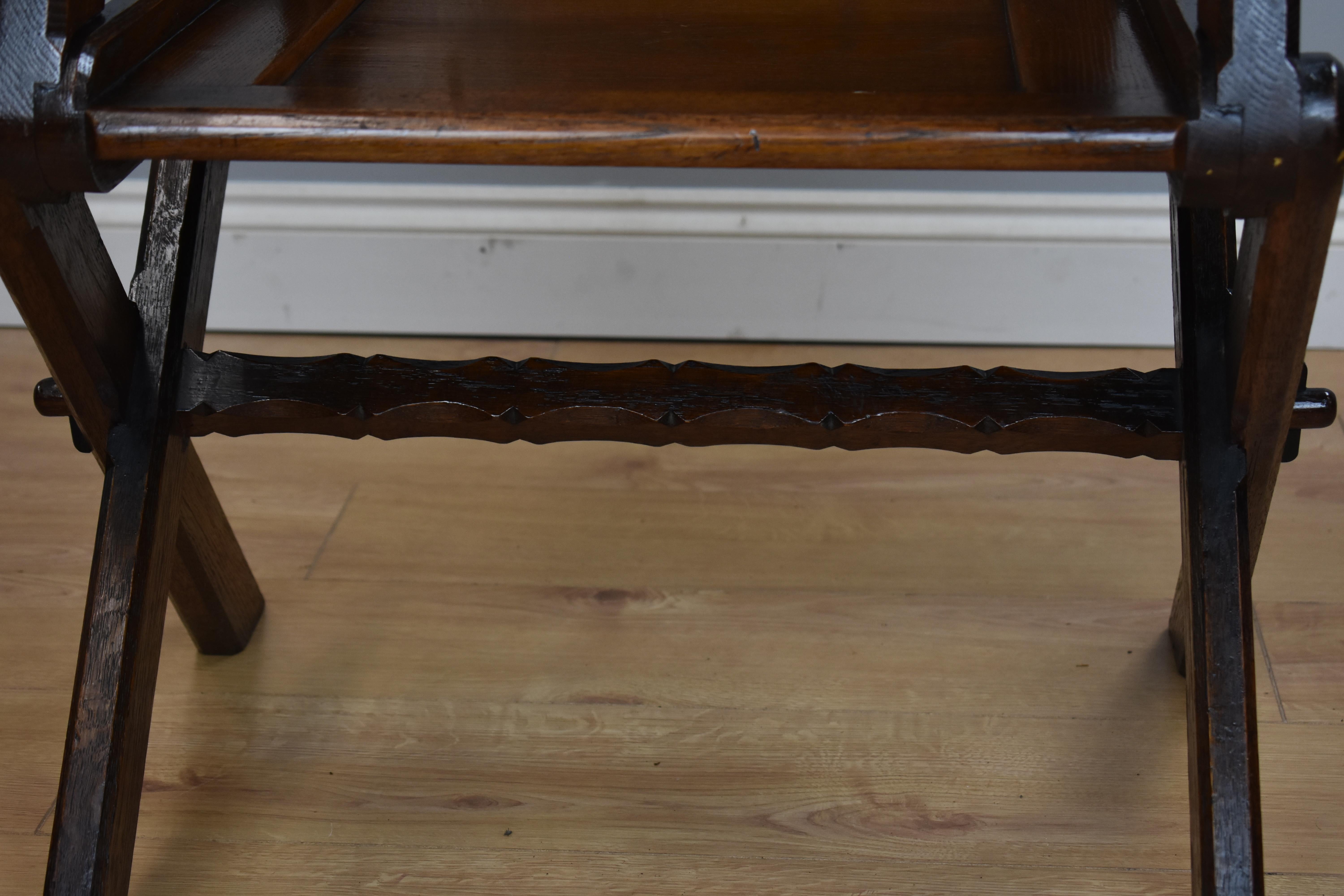 Victorian Carved Oak Glastonbury Armchair 7