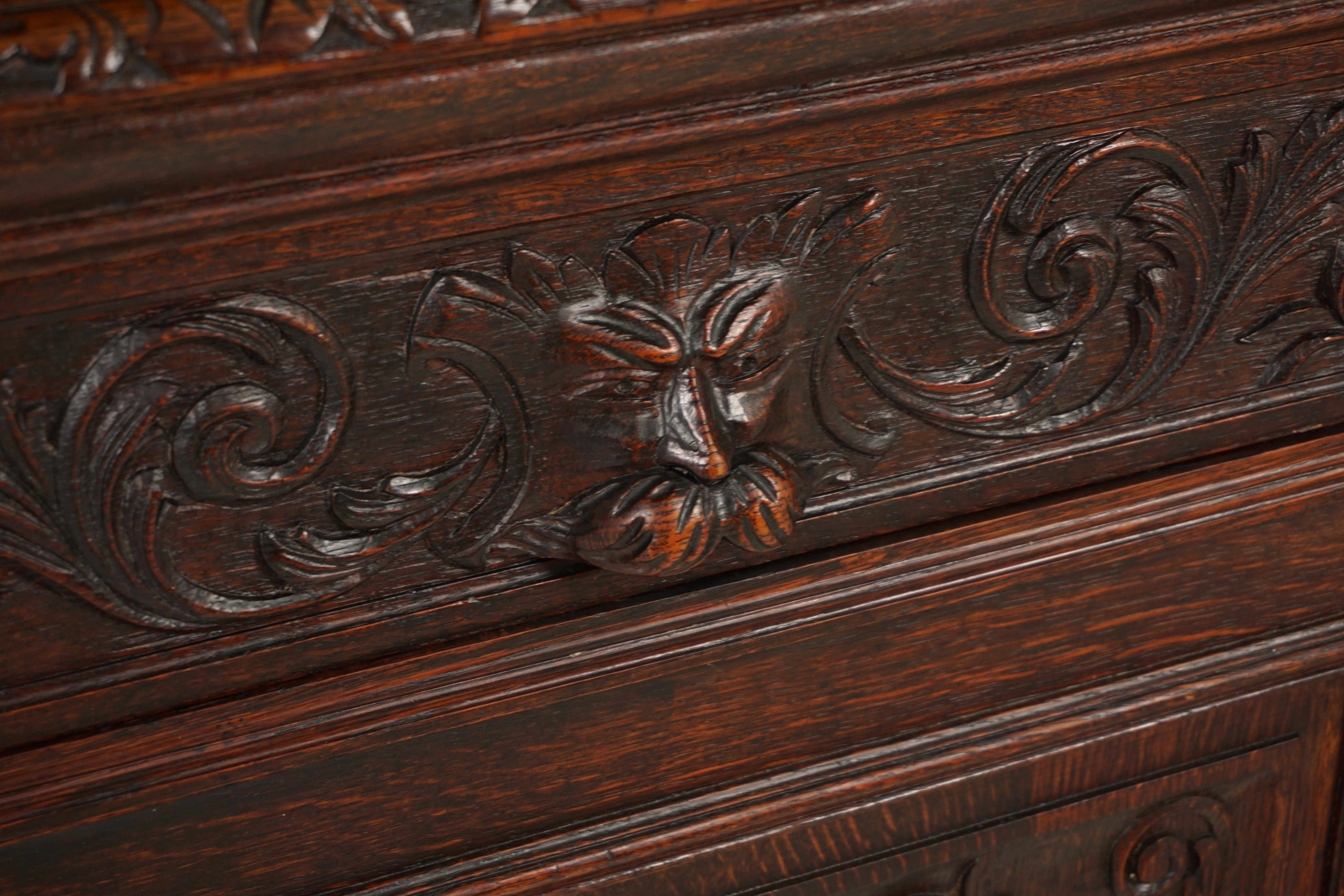 Victorian Carved Oak 