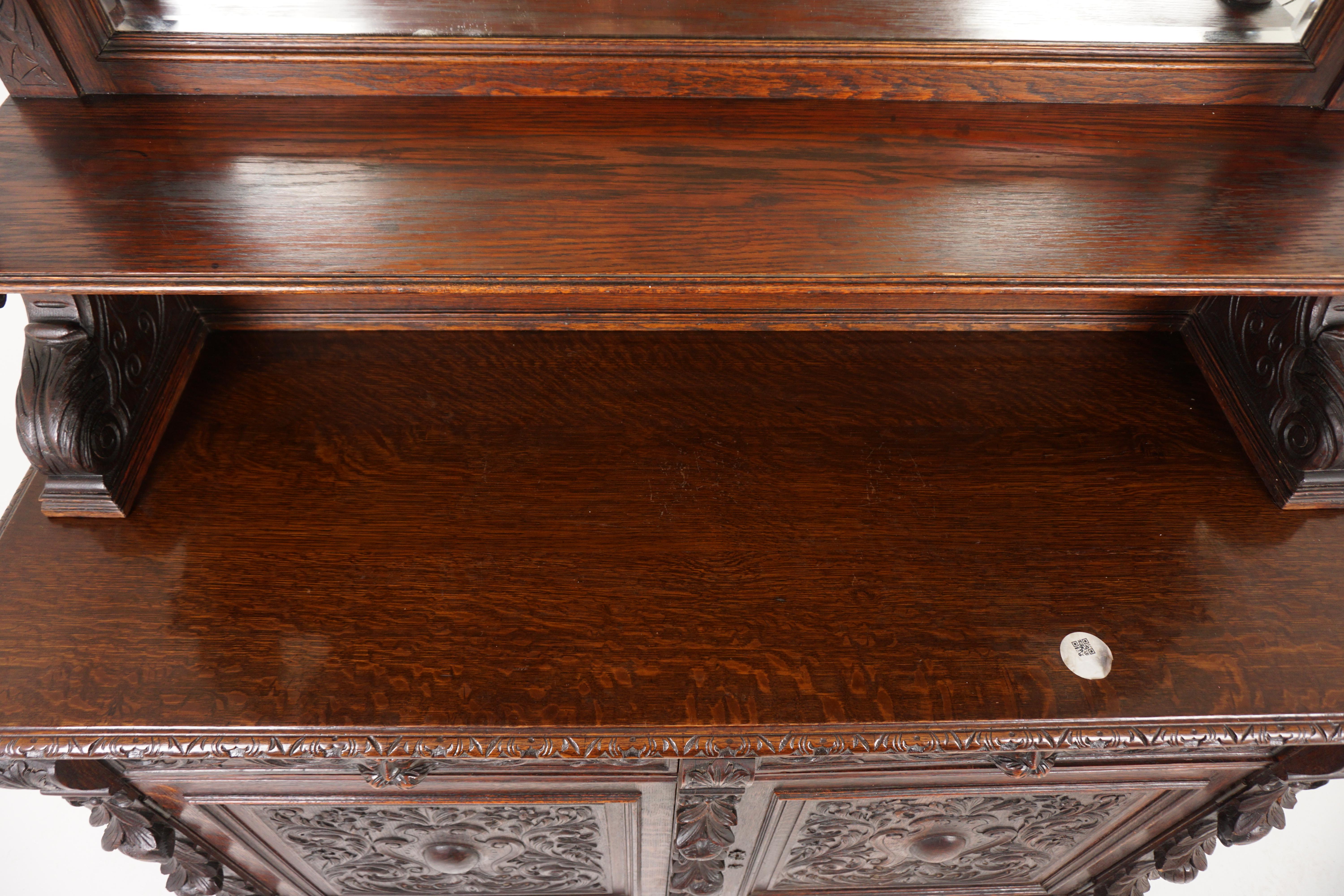 Victorian Carved Oak 