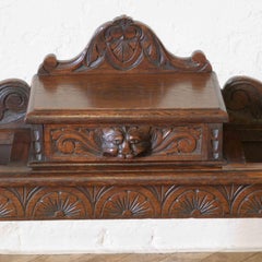 Victorian Carved Oak Stickstand