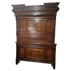 Victorian Carved Walnut Bedroom Suite, Renaissance Revival, Circa 1870