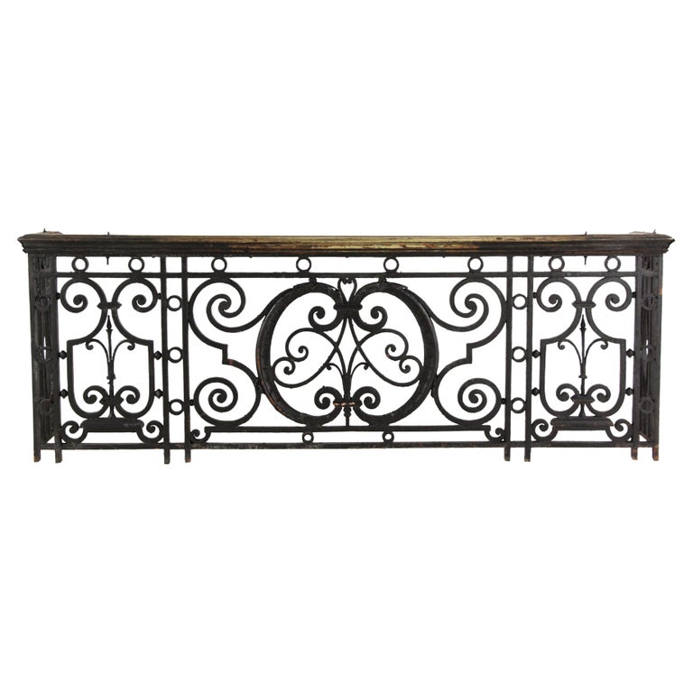 Victorian Cast Iron Balcony w/ Bronze Bannister, Park Ave + E 55 St NYC