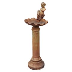 Victorian Cast Iron Bird Bath