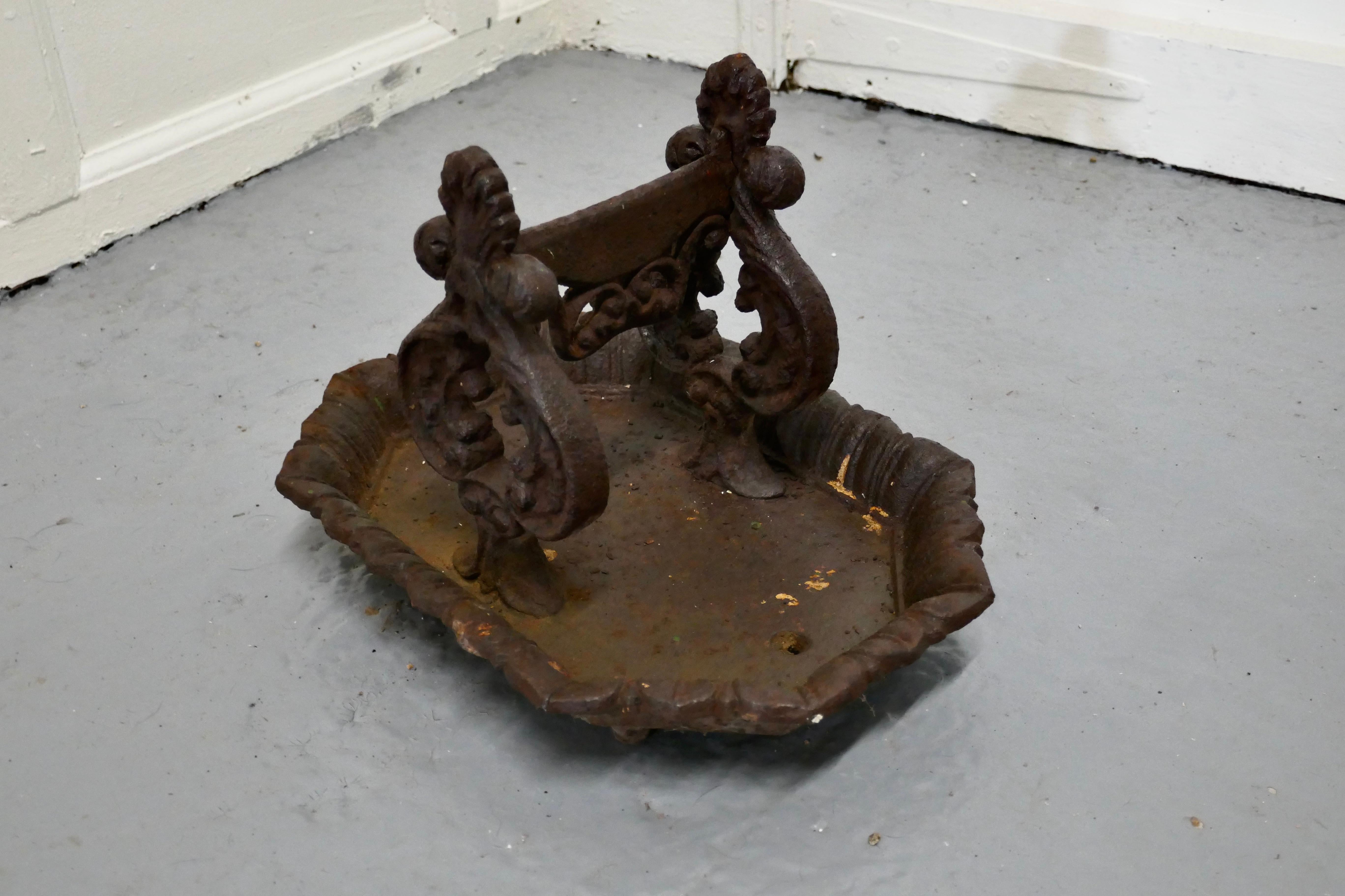 Victorian Cast Iron Boot Scraper by T Holcroft & Sons Ltd Wolverhampton 2