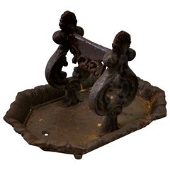 Used Victorian Cast Iron Boot Scraper by T Holcroft & Sons Ltd Wolverhampton