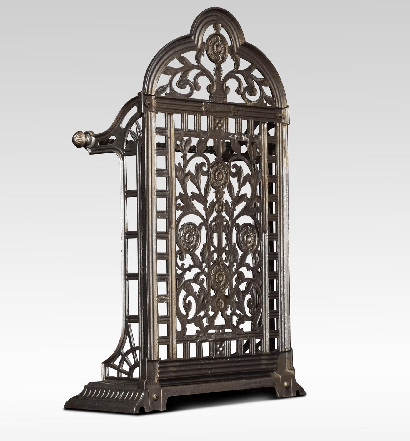 Victorian Cast Iron Coalbrookdale Style Umbrella Stand 3