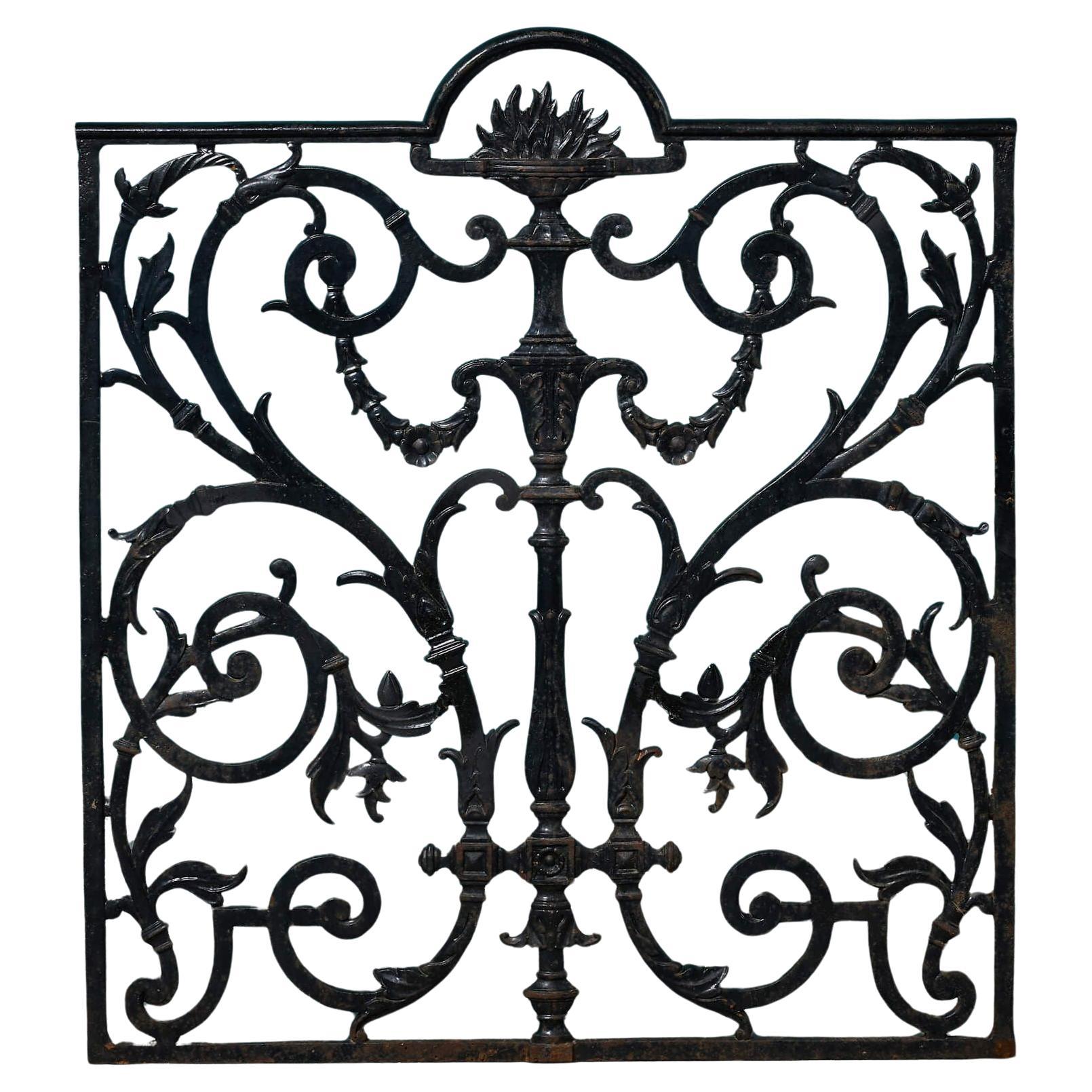 Victorian Cast Iron Decorative Railing Panel