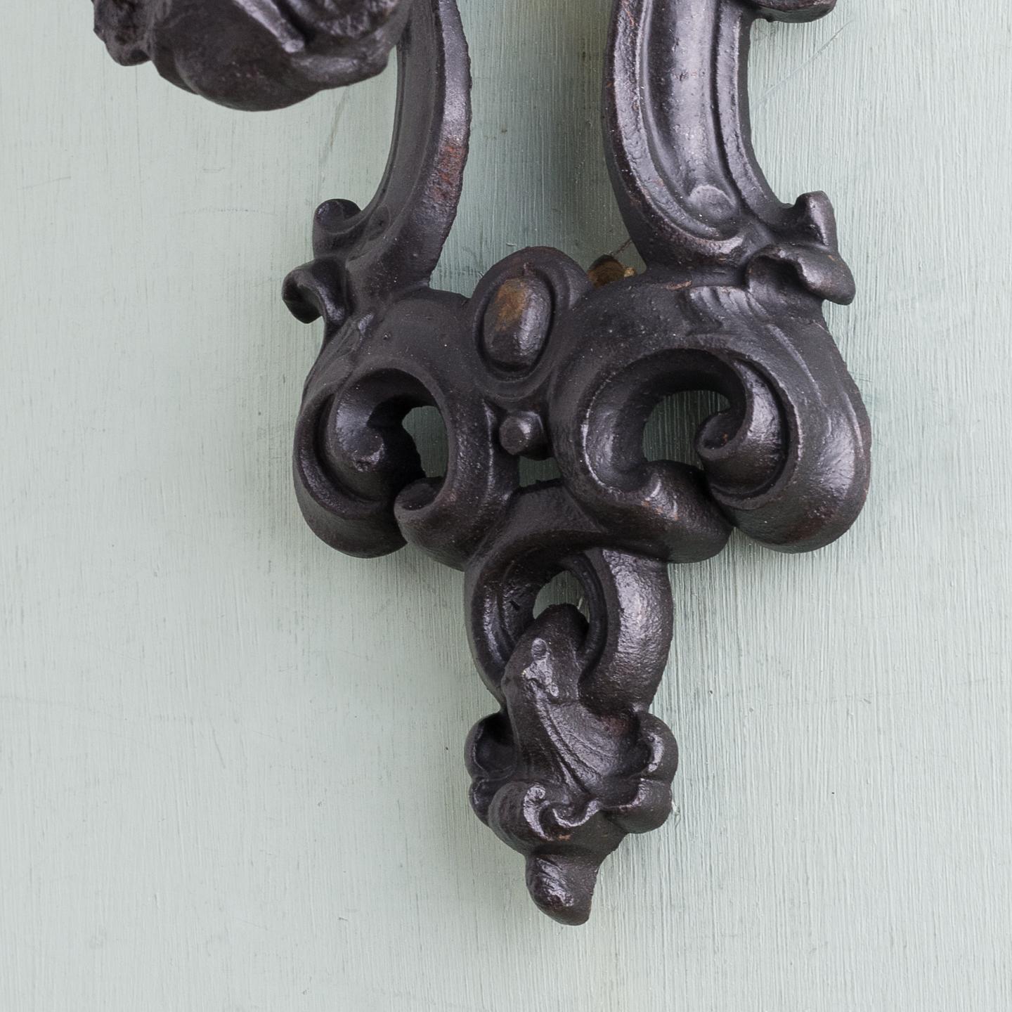 antique cast iron door knocker