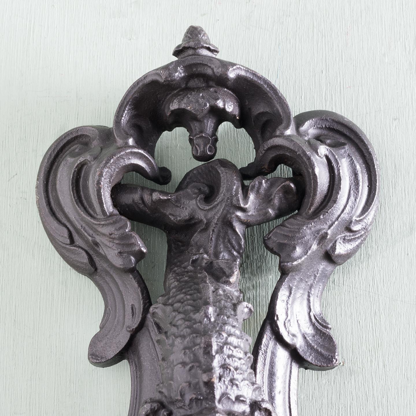 British Victorian Cast Iron Door Knocker