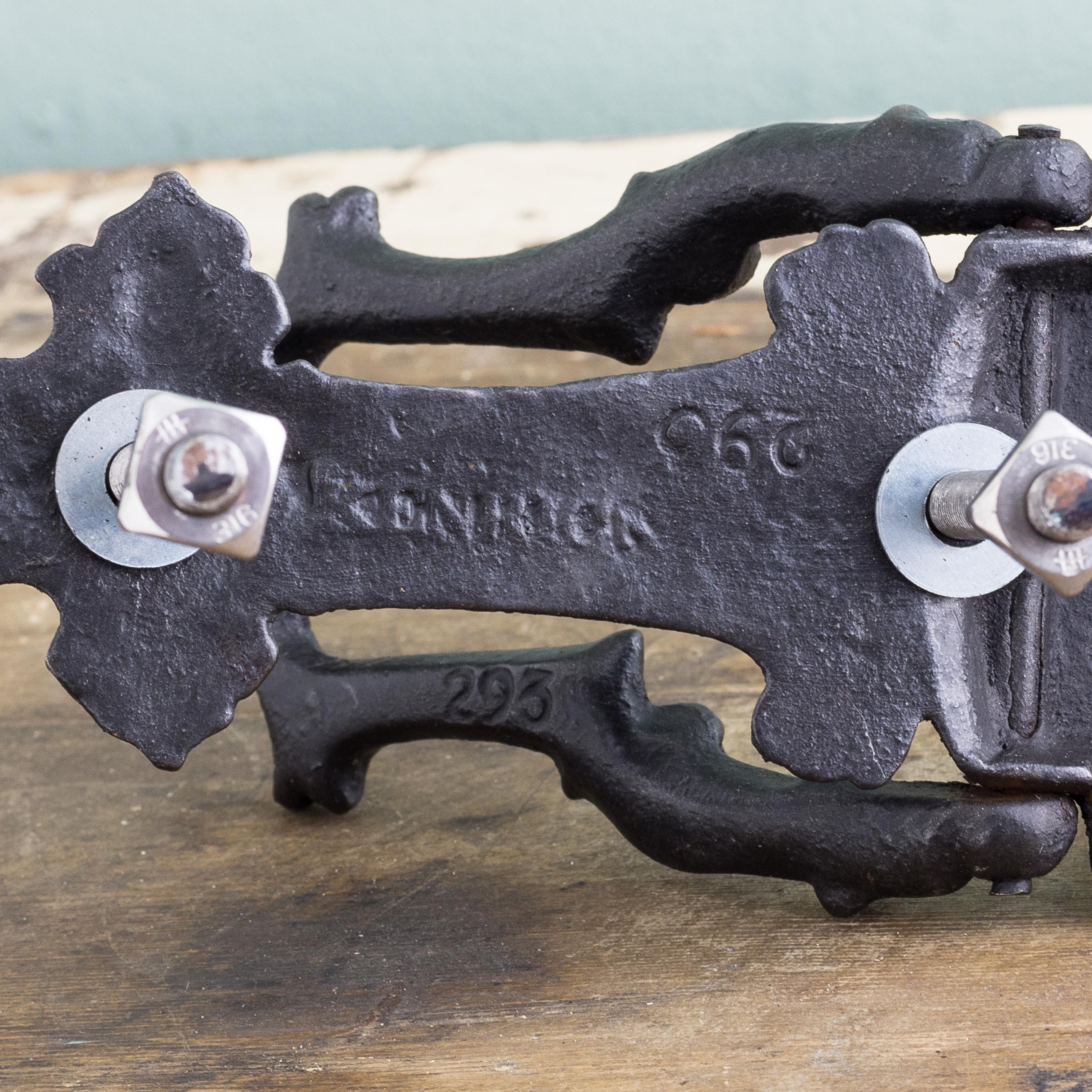 Late 19th Century Victorian Cast Iron Door Knocker Stamped 'Kenrick'