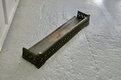 Victorian Cast Iron Fender or Dog Grate