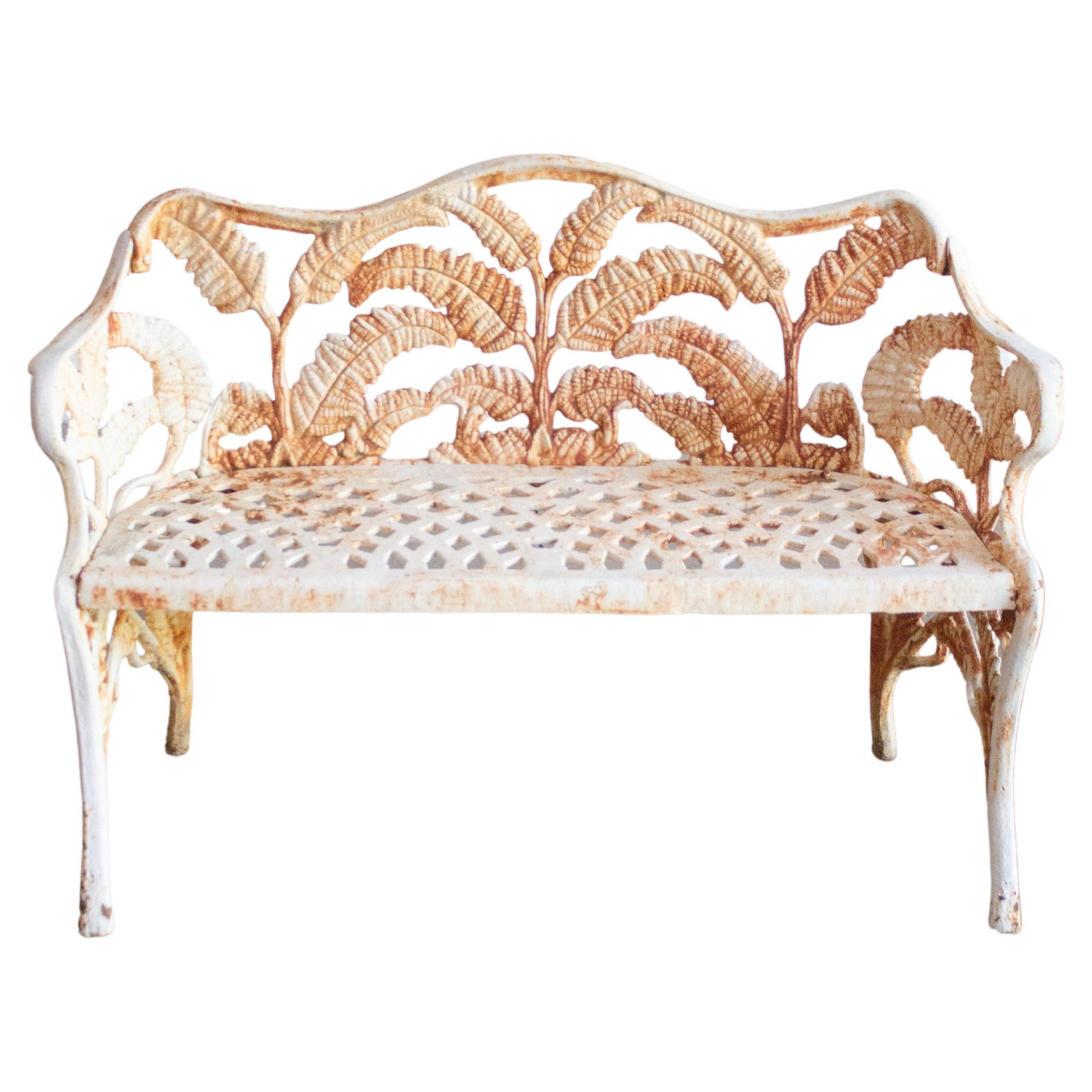 Victorian Cast Iron ‘Fern’ Bench