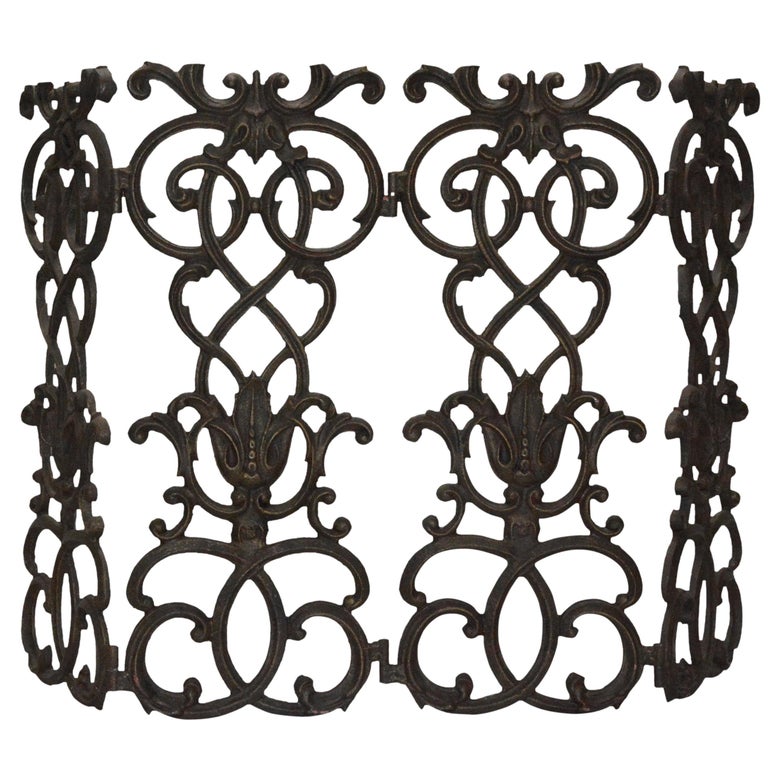 Victorian Cast Iron Fireplace Screen For Sale at 1stDibs victorian