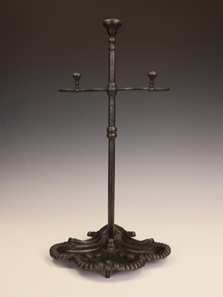 A Charming and Functional Victorian Cast Iron Fireside Stick Stand
This authentic antique Stick Stand is a beautifully proportioned piece of Victorian domestic ironware, perfectly sized and styled for an elegant fireplace setting or a formal