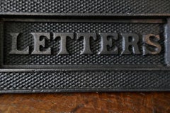 Victorian Cast Iron Front Door "Letters" Box