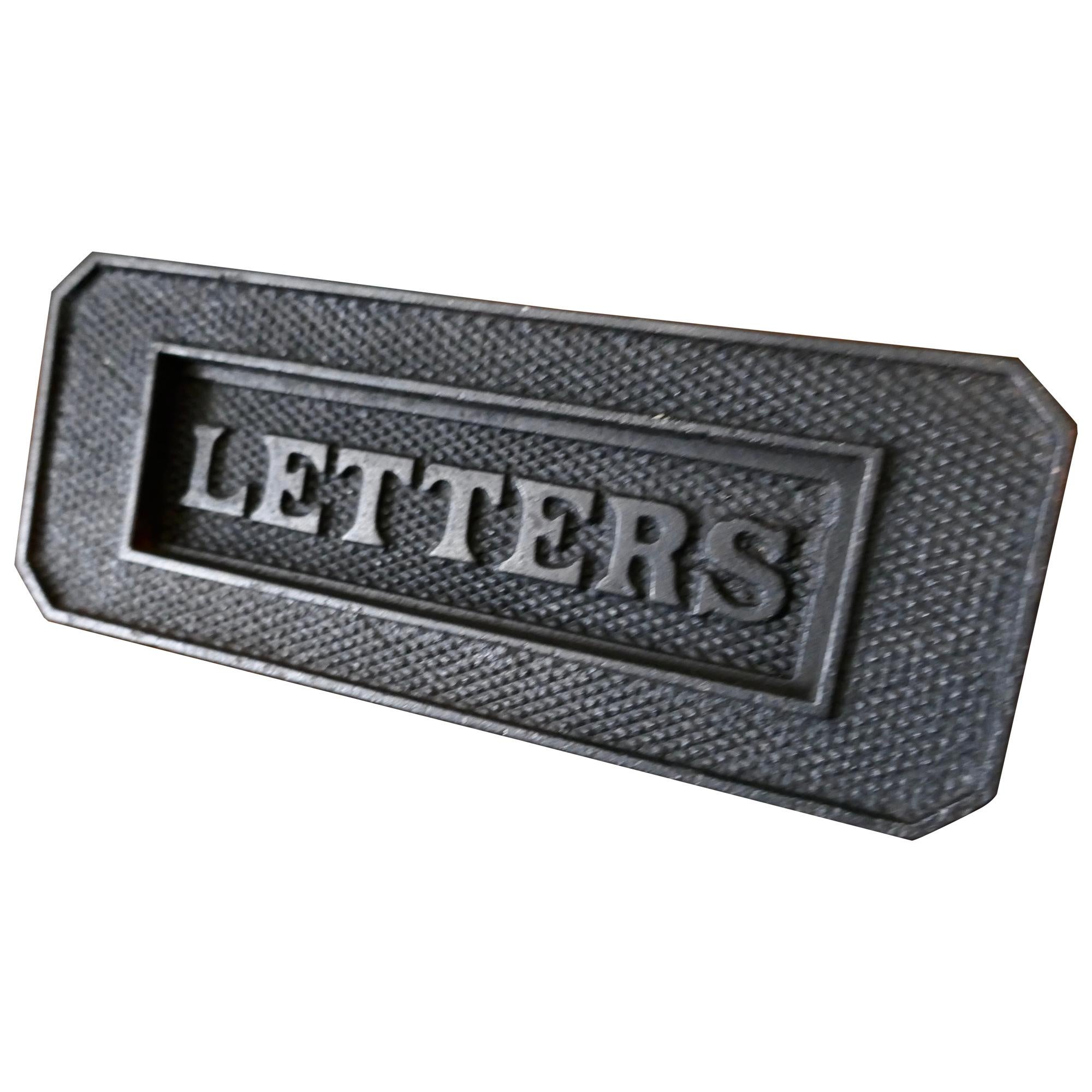 Victorian Cast Iron Front Door "Letters" Box