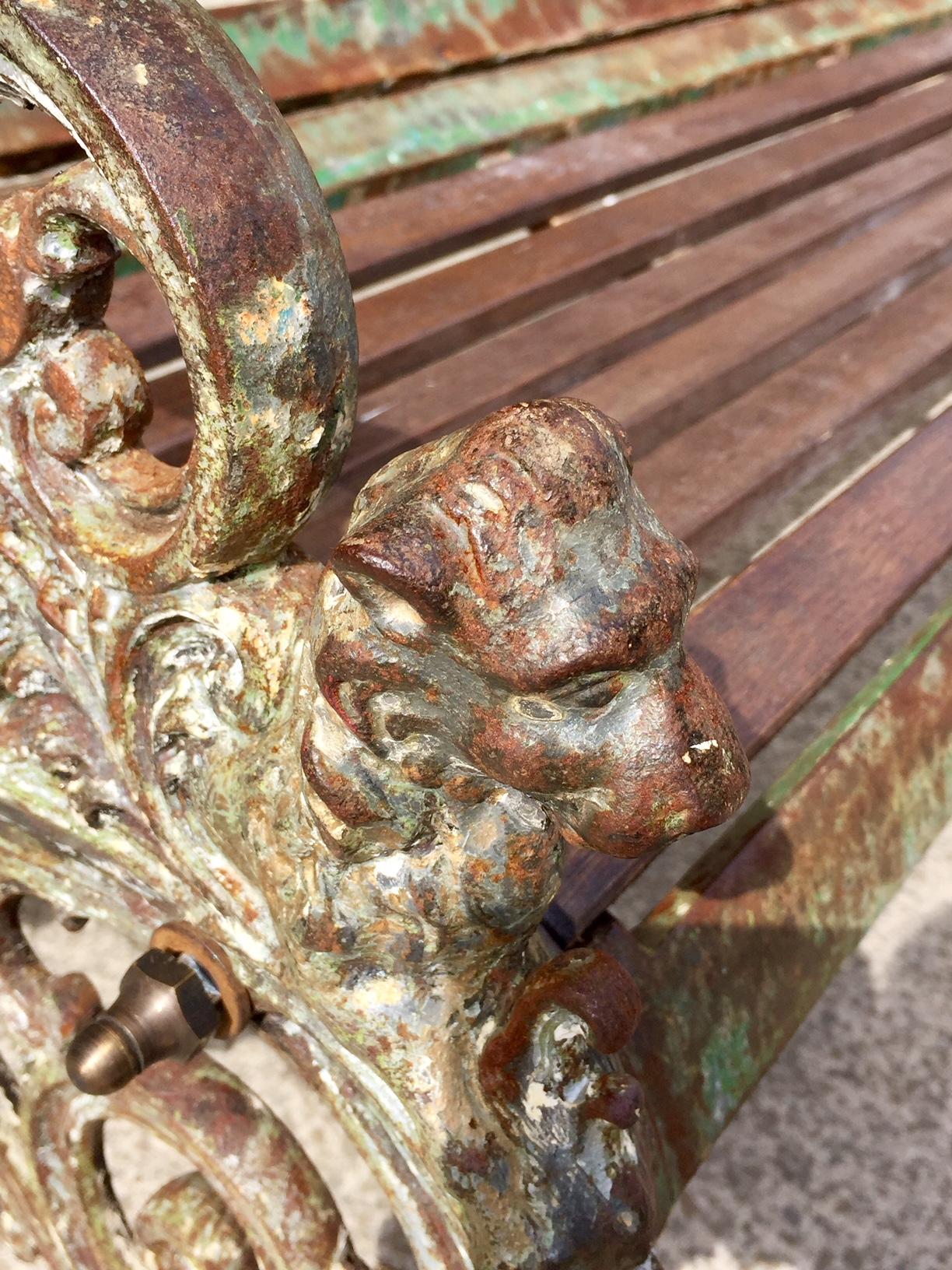 Victorian Cast Iron Garden Bench by Andrew McLaren & Co, circa 1874 In Excellent Condition In Heathfield, East Sussex
