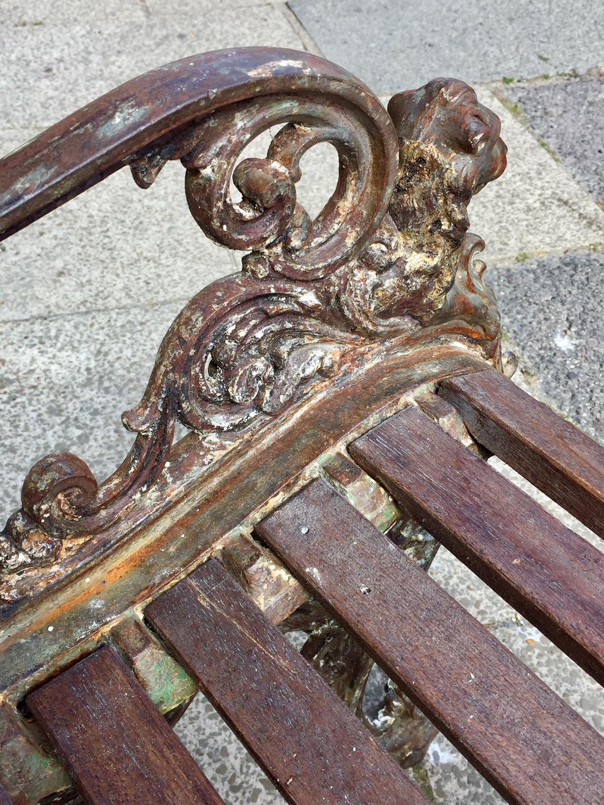 Victorian Cast Iron Garden Bench by Andrew McLaren & Co, circa 1874 1
