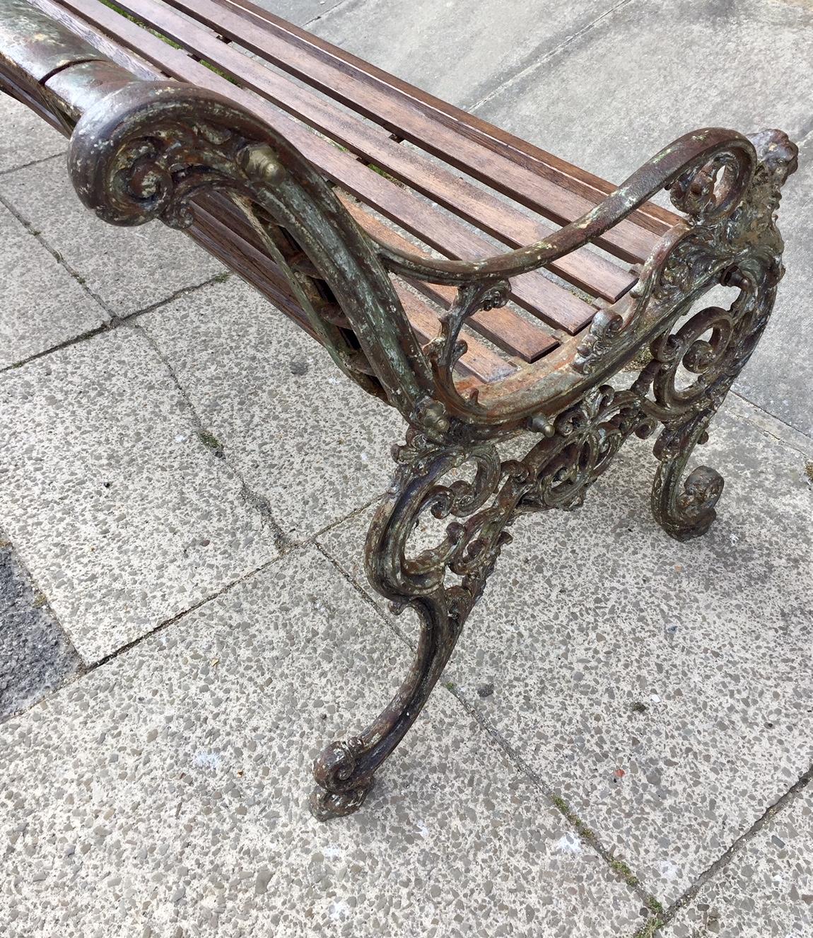Victorian Cast Iron Garden Bench by Andrew McLaren & Co, circa 1874 2