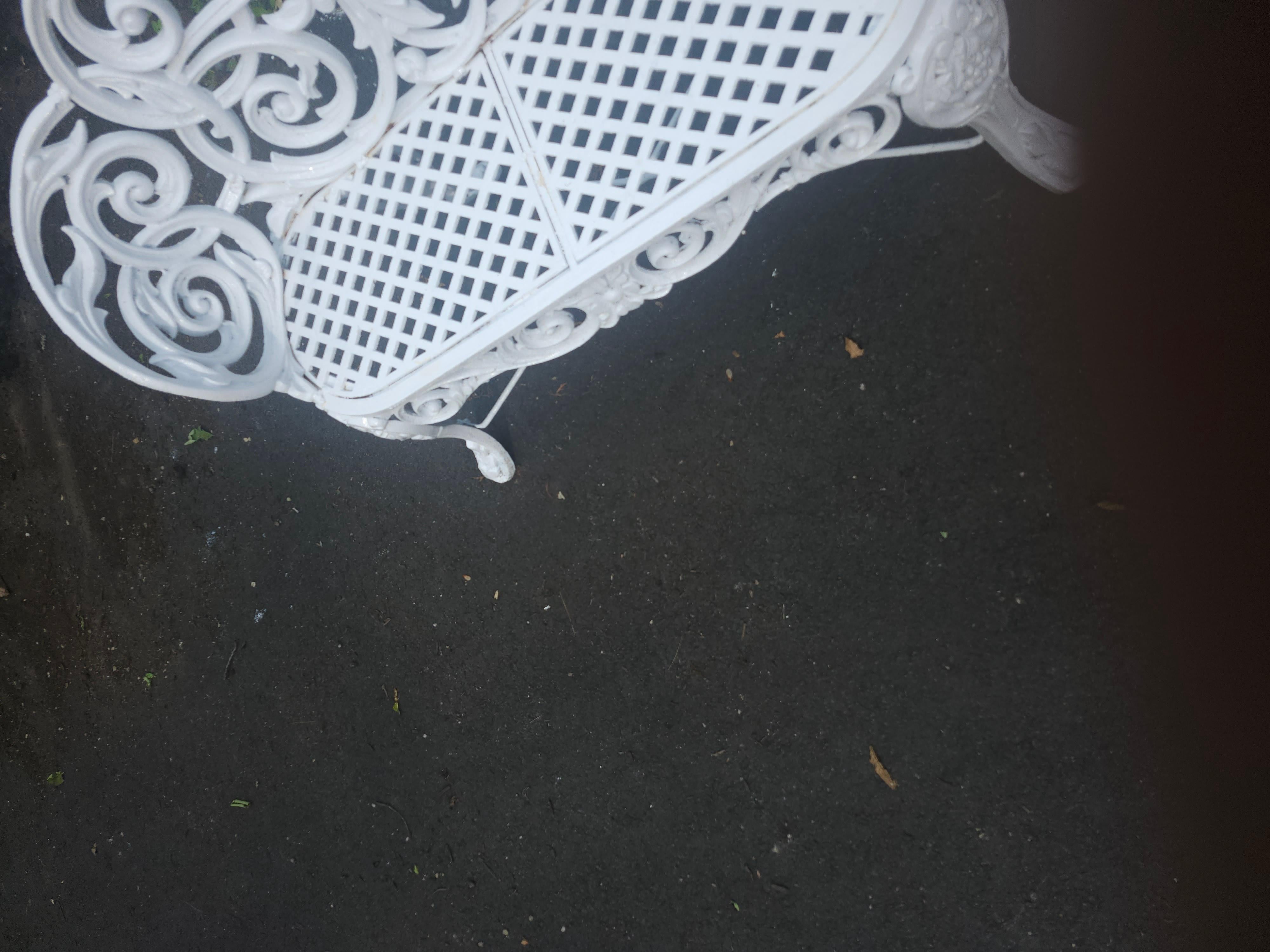 Victorian Cast Iron Garden Bench C 1870 For Sale 6