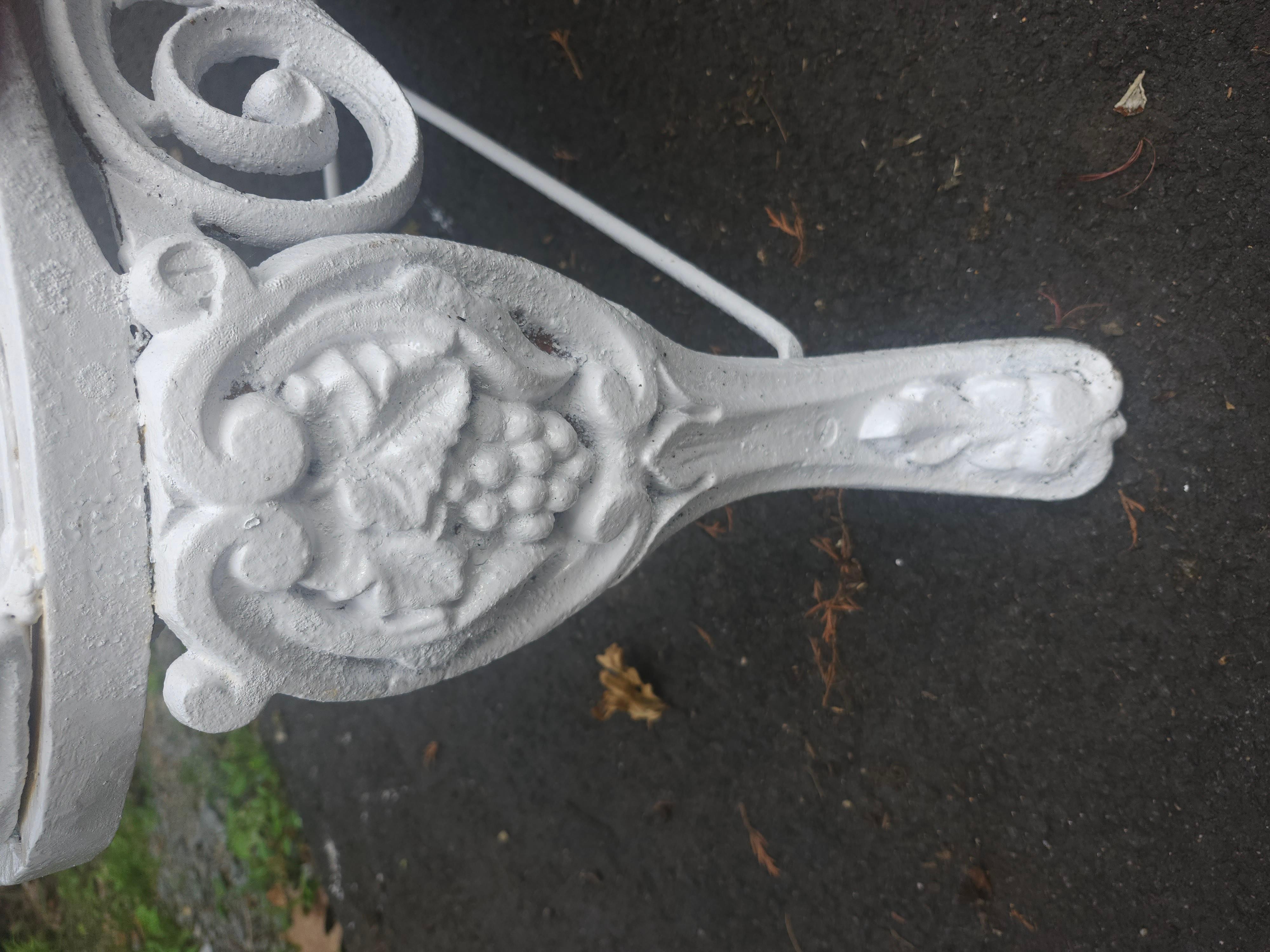 Victorian Cast Iron Garden Bench C 1870 For Sale 2