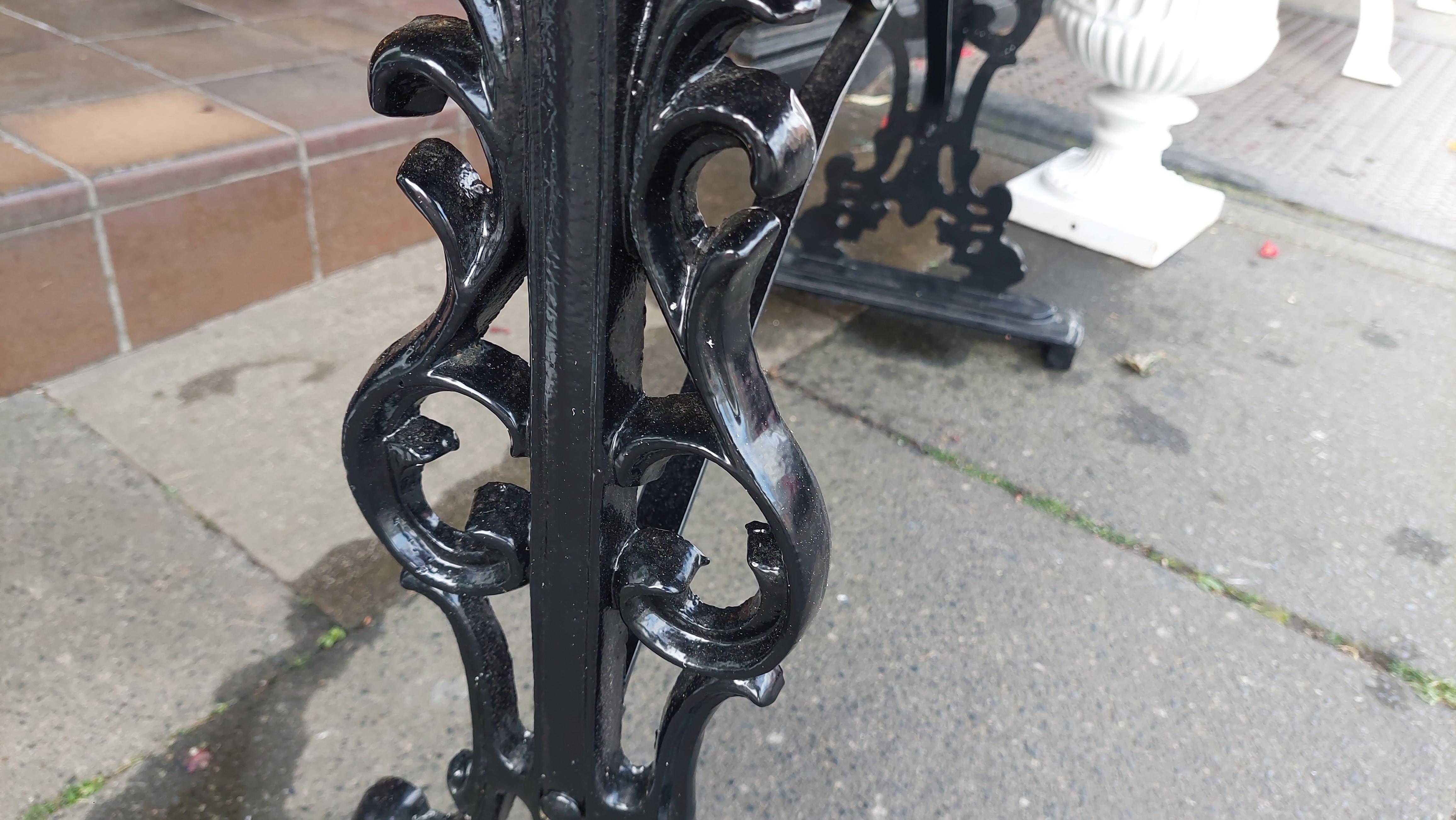 19th Century Victorian Cast Iron Garden Table For Sale