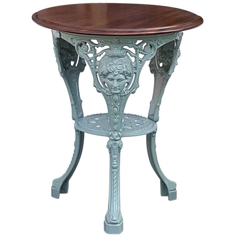 Victorian Cast Iron Garden Table at 1stDibs