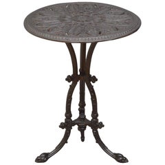 Antique Victorian Cast Iron Garden Table