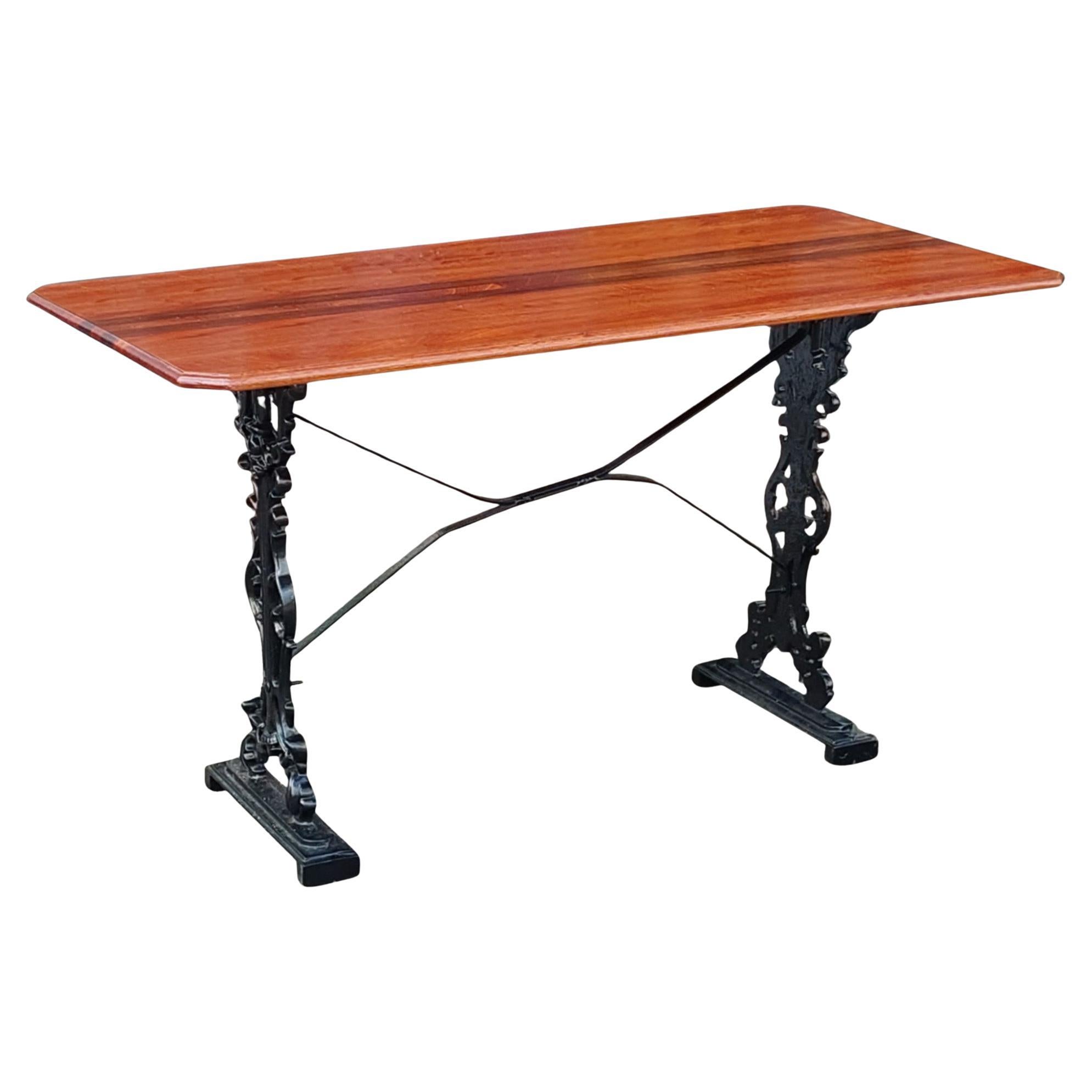 Victorian Cast Iron Garden Table For Sale