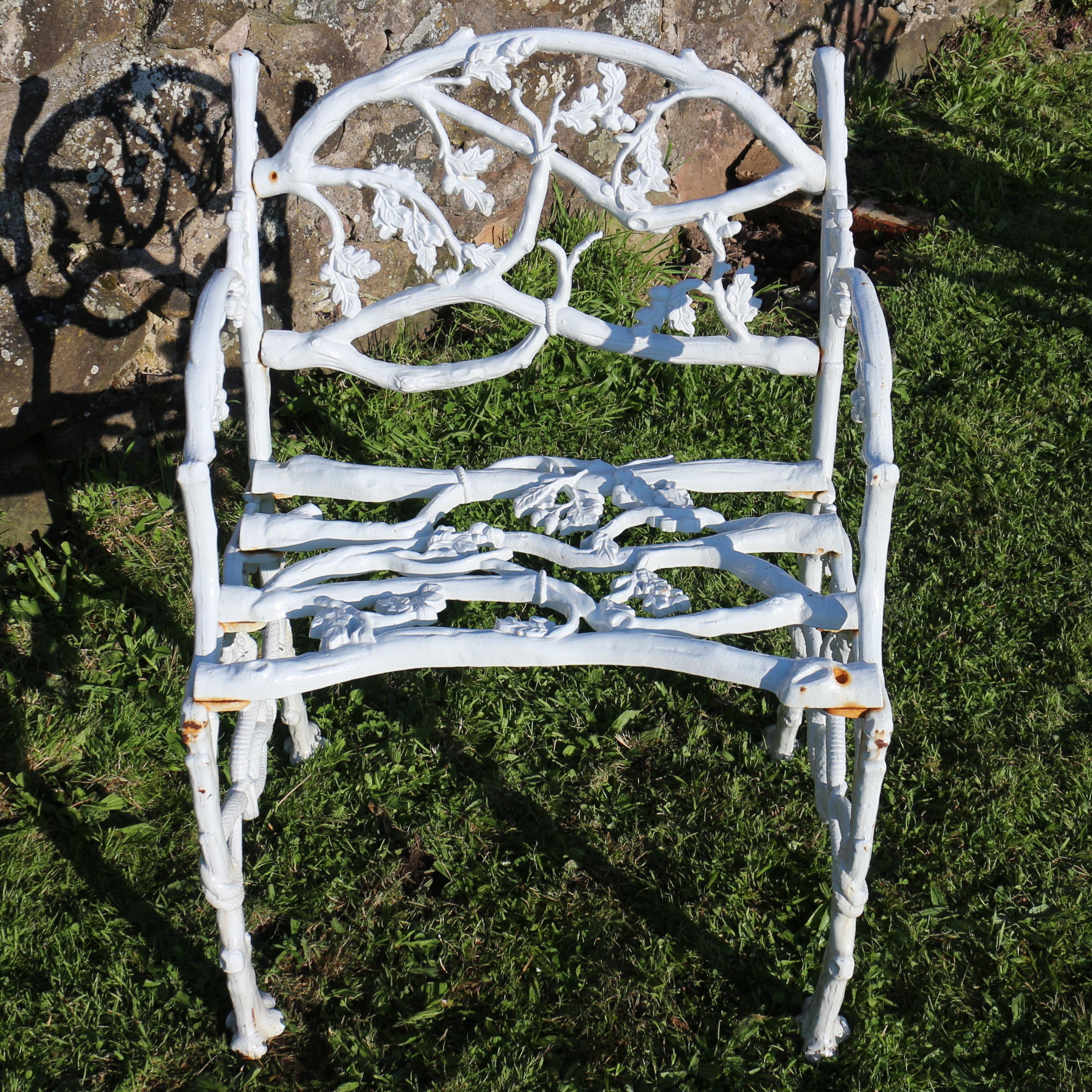 Victorian Cast Iron Serpent and Twig Pattern Garden Seat or Bench, circa 1860 In Good Condition In Glasgow, GB