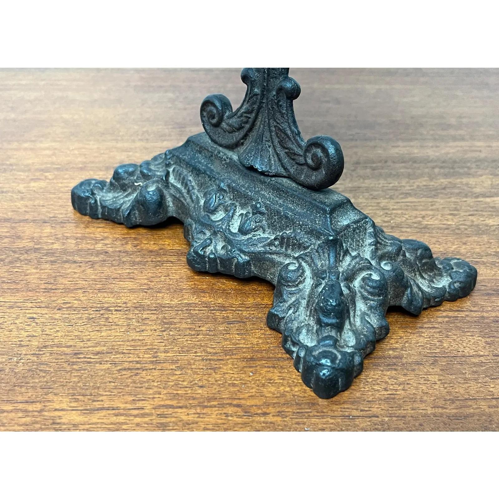 Victorian Cast Iron Table Mirror, 1900s For Sale 7
