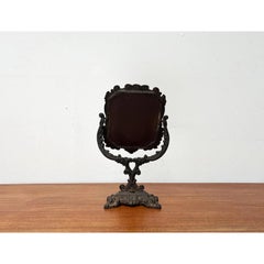 Victorian Cast Iron Table Mirror, 1900s