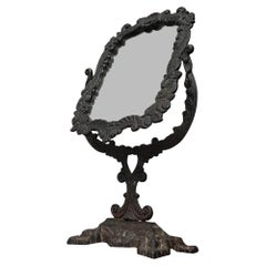 Victorian Cast Iron Table Mirror, 1900s