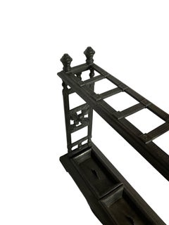 Victorian Cast Iron Umberella Stand with removable drip trays