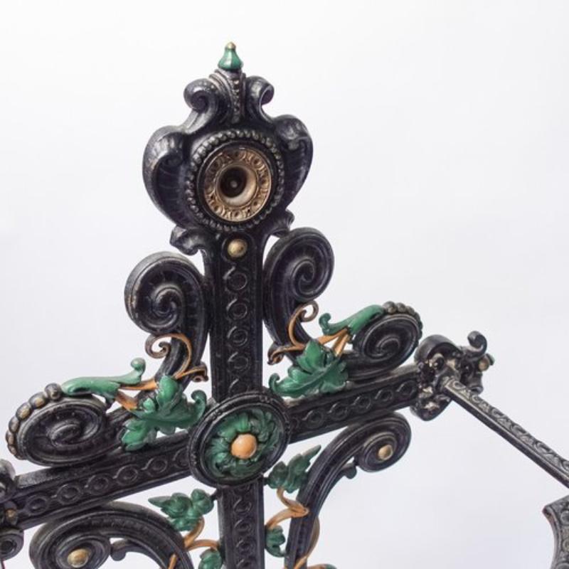19th Century Victorian Cast Iron Umbrella and Stick Stand For Sale